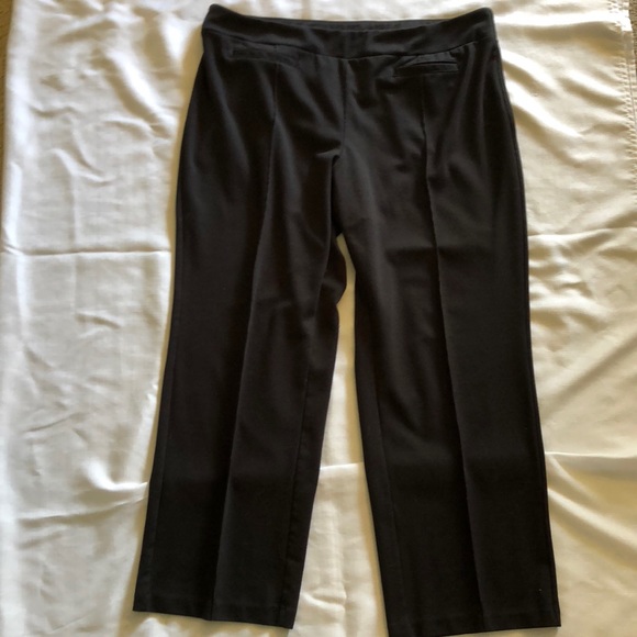 *2 for $10.00 /  Ladies’ Creased Black Dress Pants - Picture 1 of 4